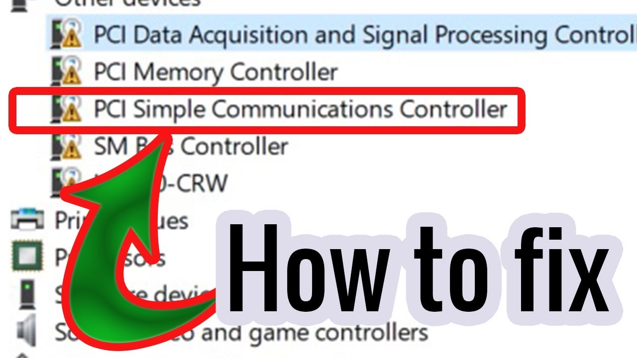 pci simple communication controller driver